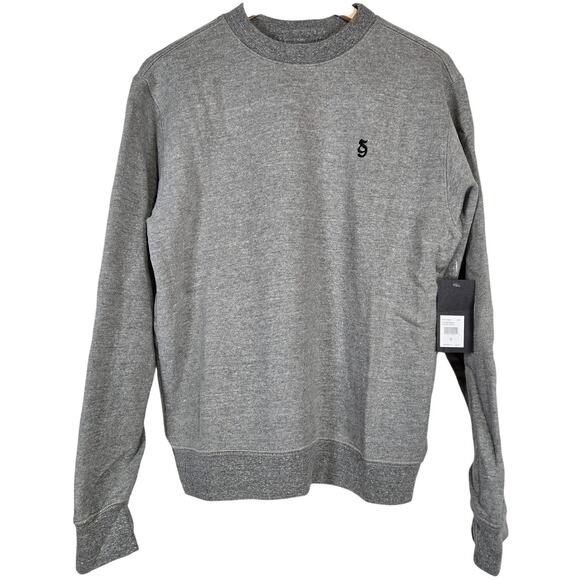 Spiritual Gangster Monogram Classic Crew Sweatshirt in Heather Gray S NWT - Picture 1 of 9